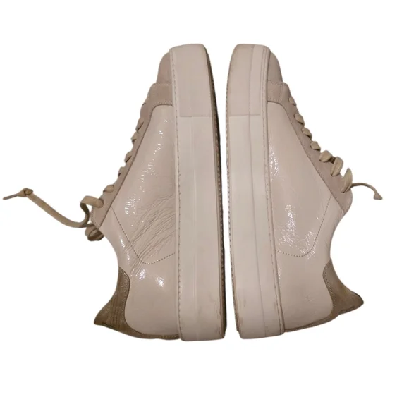 P448 Thea Leather Suede Platform Sneakers Size 38 You can Surf Later Skater - Picture 4 of 10